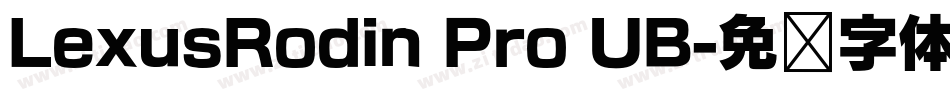 LexusRodin Pro UB字体转换